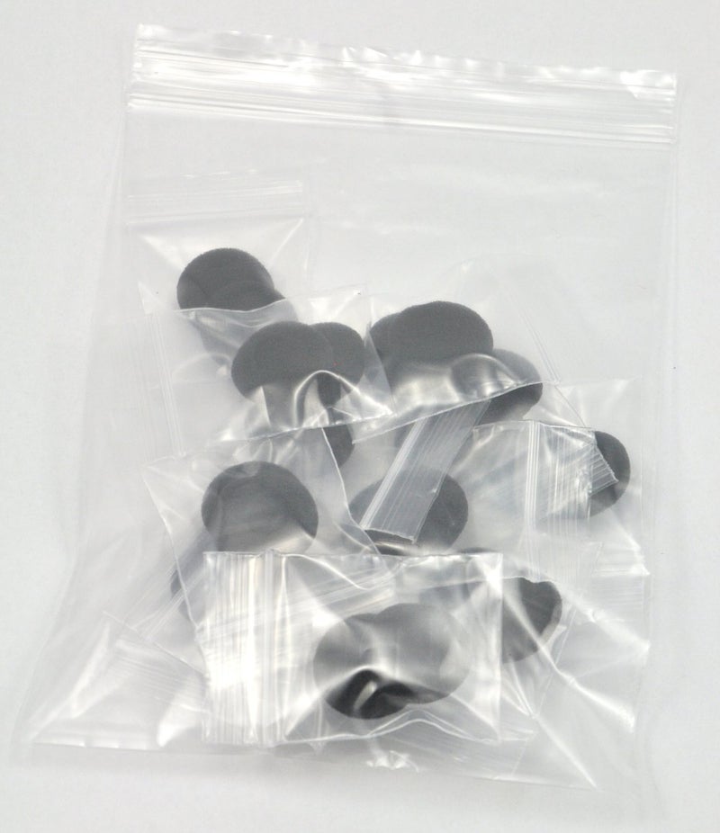 Ougual 12 Pack(24pcs) 18mm Earbud Foam Earpad, Replacement Sponge Covers for Earphone (Black) - Image 5